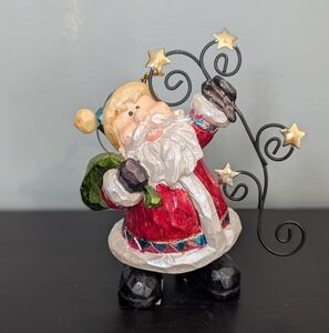 Whimsical Santa‎ Clause Hanging Christmas Ornament